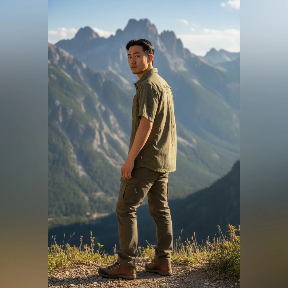 REI Sahara Shirt, Olive Green, Small, EUC - Picture 3 of 8